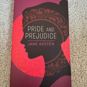 Pride and Prejudice Book with Red and Black Cover